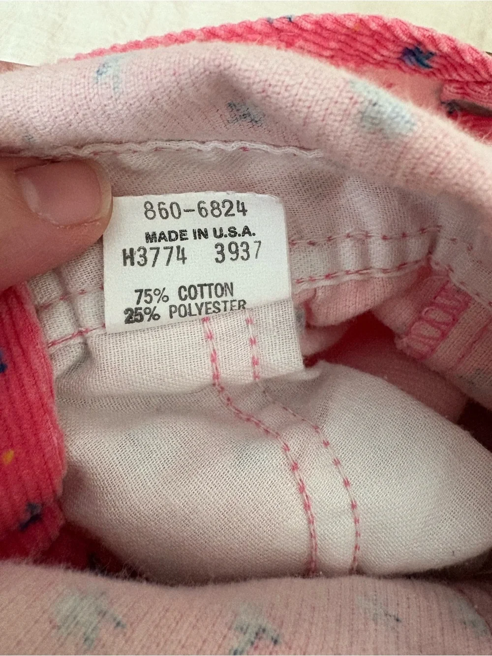 Vintage OshKosh B'gosh Pink Overalls with vest back